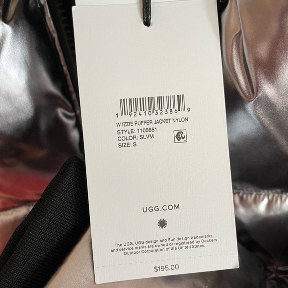 NEW reduced UGG Silver Water repellent Puffer jacket, size S, XS - Picture 14 of 17